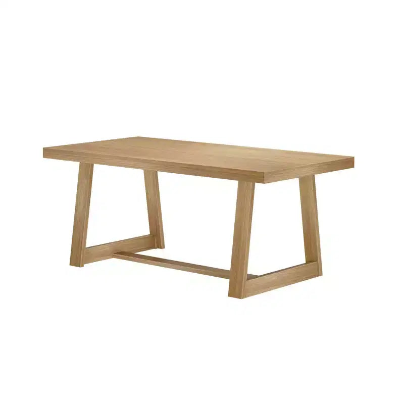 Tavolo da pranzo Plank+Beam 72 per 6 persone, in legno massello, stile classico rustico