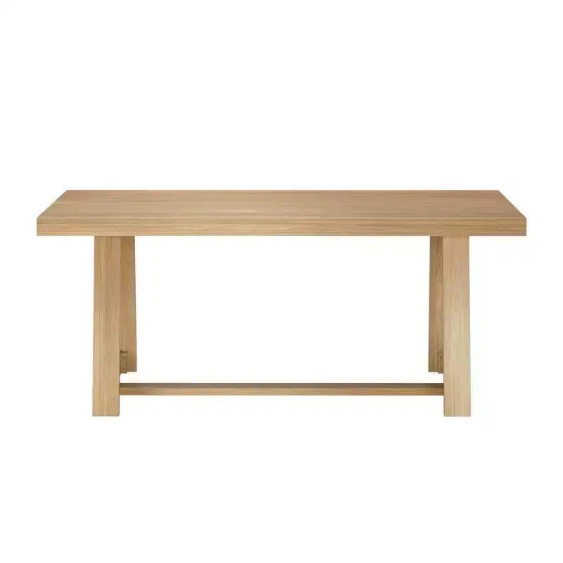 Tavolo da pranzo Plank+Beam 72 per 6 persone, in legno massello, stile classico rustico