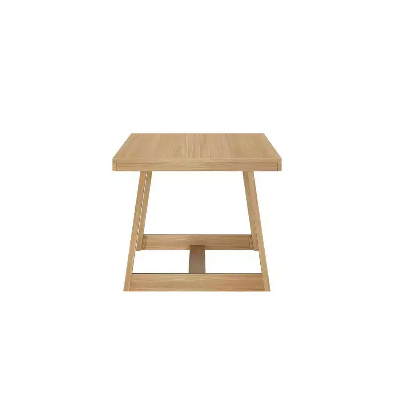 Tavolo da pranzo Plank+Beam 72 per 6 persone, in legno massello, stile classico rustico