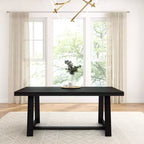 Tavolo da pranzo Plank+Beam 72 per 6 persone, in legno massello, stile classico rustico