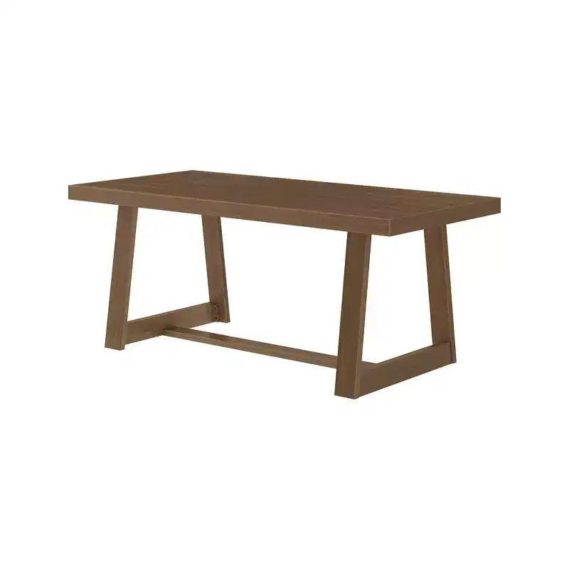 Tavolo da pranzo Plank+Beam 72 per 6 persone, in legno massello, stile classico rustico