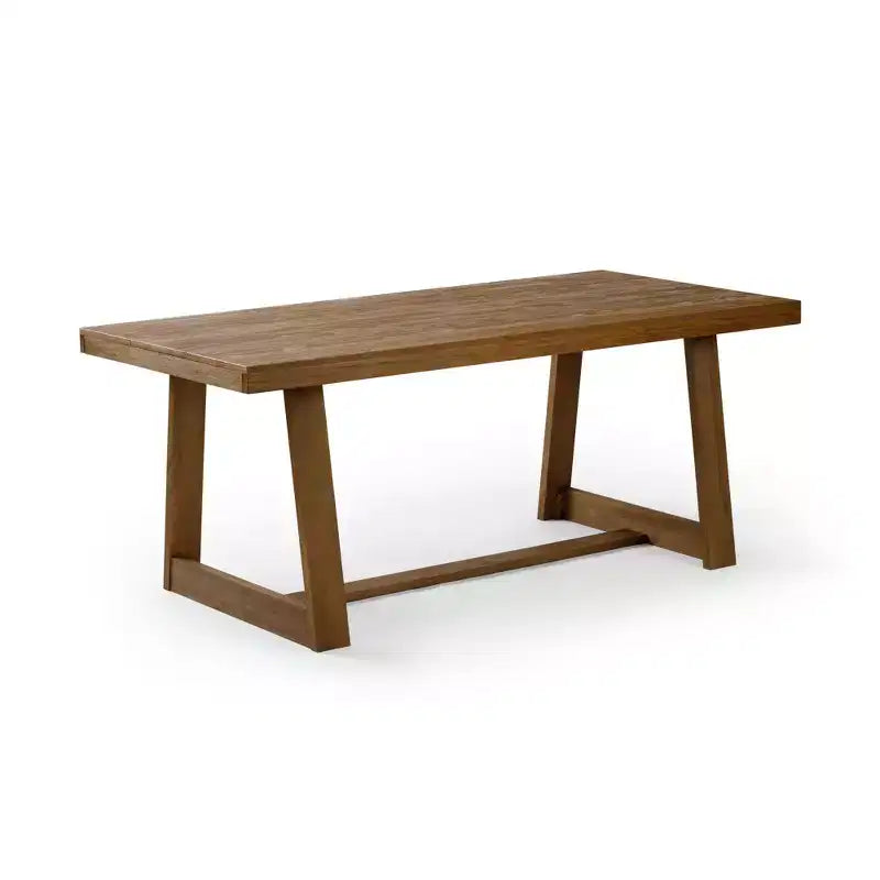 Tavolo da pranzo Plank+Beam 72 per 6 persone, in legno massello, stile classico rustico