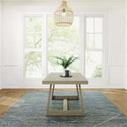 Tavolo da pranzo Plank+Beam 72 per 6 persone, in legno massello, stile classico rustico
