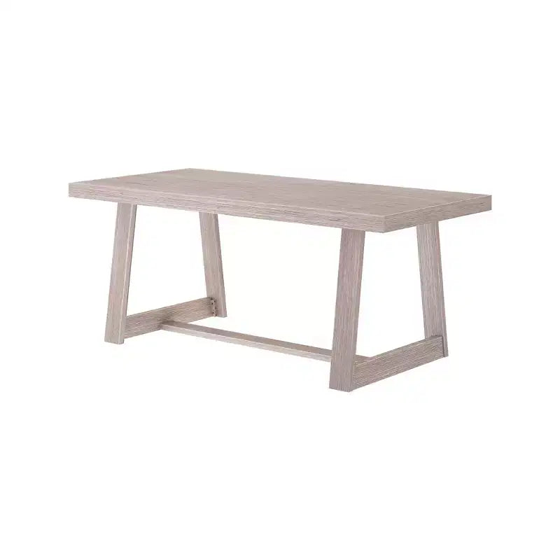 Tavolo da pranzo Plank+Beam 72 per 6 persone, in legno massello, stile classico rustico