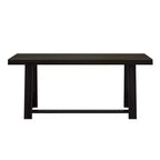 Tavolo da pranzo Plank+Beam 72 per 6 persone, in legno massello, stile classico rustico
