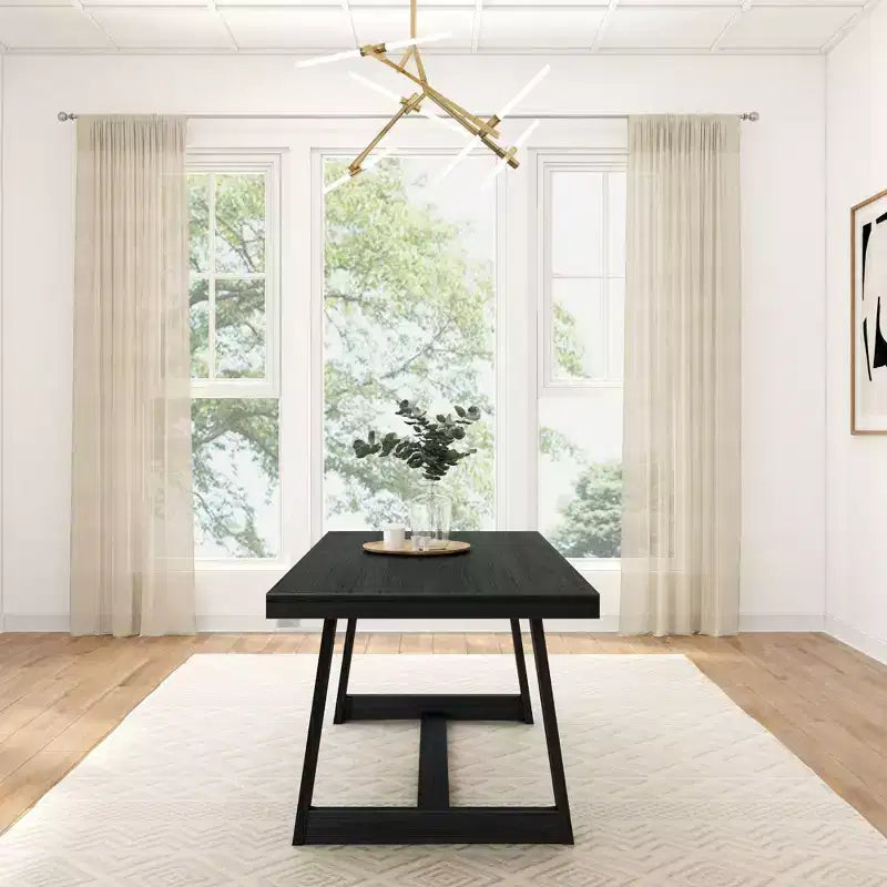 Tavolo da pranzo Plank+Beam 72 per 6 persone, in legno massello, stile classico rustico