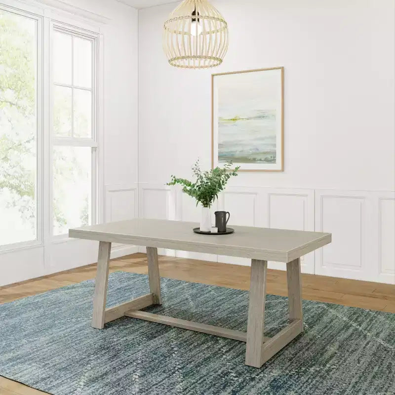 Tavolo da pranzo Plank+Beam 72 per 6 persone, in legno massello, stile classico rustico