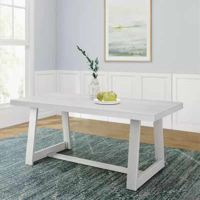 Tavolo da pranzo Plank+Beam 72 per 6 persone, in legno massello, stile classico rustico