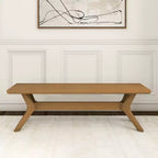 Panca da pranzo Verso Plank+Beam in legno massiccio, panca da ingresso da 60, panca minimalista per stanza