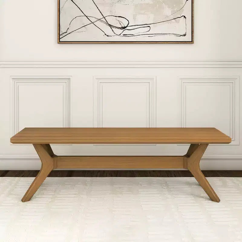 Panca da pranzo Verso Plank+Beam in legno massiccio, panca da ingresso da 60, panca minimalista per stanza