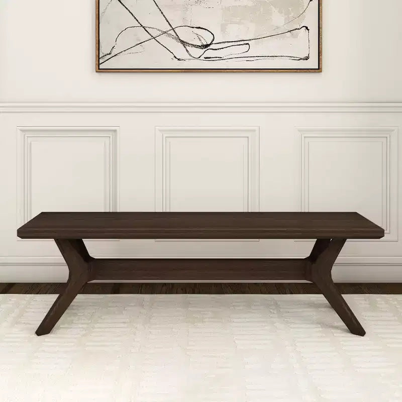 Panca da pranzo Verso Plank+Beam in legno massiccio, panca da ingresso da 60, panca minimalista per stanza