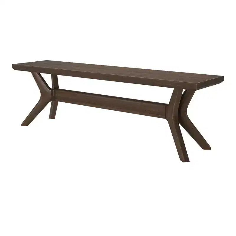 Panca da pranzo Verso Plank+Beam in legno massiccio, panca da ingresso da 60, panca minimalista per stanza