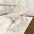 Panca da pranzo Verso Plank+Beam in legno massiccio, panca da ingresso da 60, panca minimalista per stanza