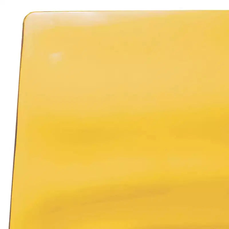 LeisureMod Astor Sedie da pranzo in plastica, set da 4, design a onde d'acqua con gambe in acciaio inossidabile nero, sedie moderne d'accento per cucina, sala da pranzo