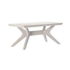 Tavolino rettangolare in legno massello Plank+Beam con gambe incrociate, 40 Tavolino da salotto