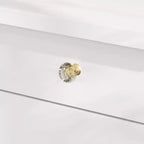 Famapy Toeletta Bianca con Sgabello, Specchio da Trucco Illuminato e Stazione di Ricarica, Tavolo da Trucco, Organizer per Trucchi, Set da Toeletta