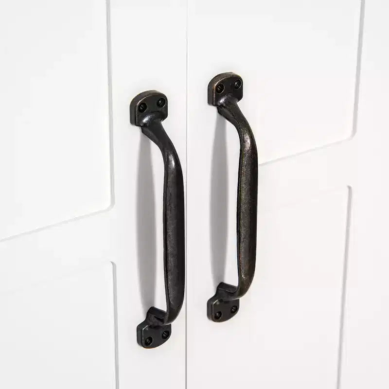 HOMCOM Armadietto da Bagno a 3 Ripiani, Mobiletto a Muro con Ripiano Regolabile e 2 Ante per Corridoio, Soggiorno, Bianco