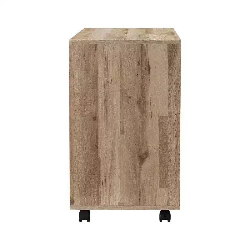 AndMakers Cassettiera per documenti a 3 cassetti larga 99 cm per ufficio domestico, cassettiera laterale mobile, supporto per stampante con ripiani a giorno