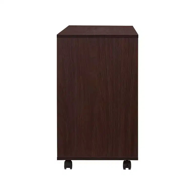 AndMakers Cassettiera per documenti a 3 cassetti larga 99 cm per ufficio domestico, cassettiera laterale mobile, supporto per stampante con ripiani a giorno