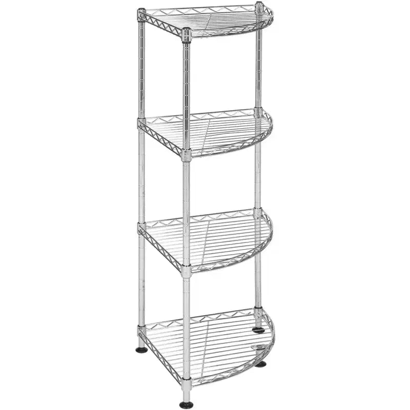 Damaris Scaffale ad angolo a 4 ripiani - Cromato - Safavieh