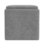 Pouf contenitore HomePop con coperchio a vassoio