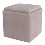 Pouf contenitore HomePop con coperchio a vassoio
