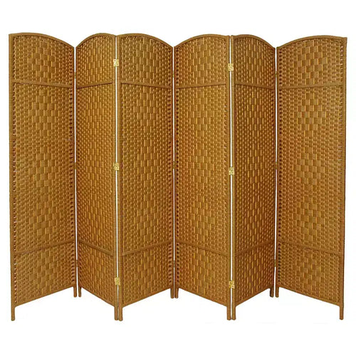 7 ft. Tall Diamond Weave Room Divider (6 Panels)