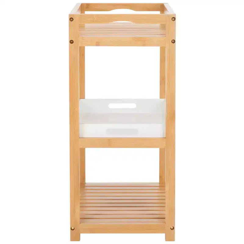 Akio Scaffale a 3 Ripiani - Interno - STG1915 - Bianco/Naturale - Safavieh