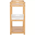 Akio Scaffale a 3 Ripiani - Interno - STG1915 - Bianco/Naturale - Safavieh