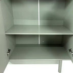 Credenza a Buffet, Mobile Contenitore Moderno da Cucina con 4 Ante e Ripiani Regolabili, Credenza in Legno per Ingresso e Soggiorno