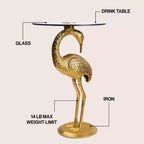 Tavolino Jonathan Y Blanche 25 Classic Mid-Century Glass Top Flamingo