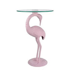Tavolino Jonathan Y Blanche 25 Classic Mid-Century Glass Top Flamingo