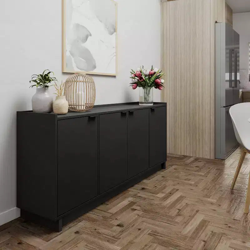 Prepac Simply Modern Madia Consolle a 4 Ante