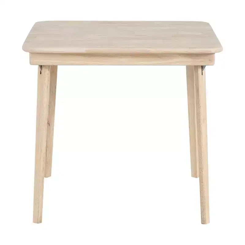 Stakmore Classic, tavolo da gioco pieghevole in legno massello con bordo dritto, telaio non verniciato