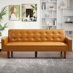 Divano letto, Divano letto futon, Divano a due posti in ecopelle, Divano letto a due posti per soggiorno, ospiti