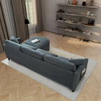 Divano componibile con struttura in legno
