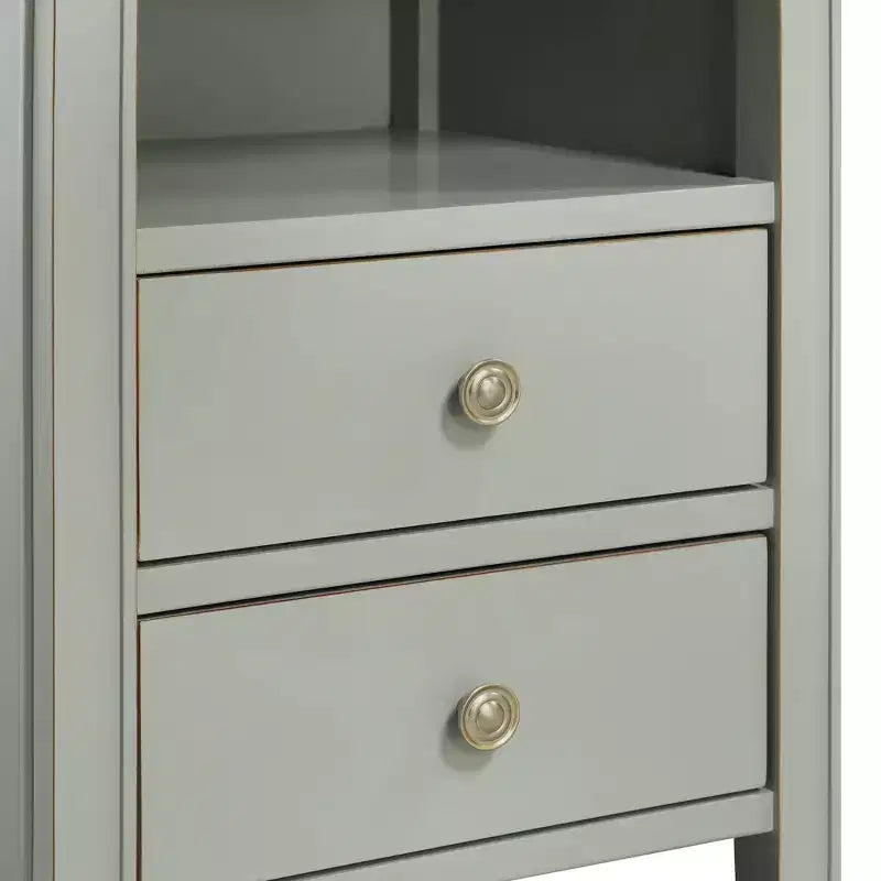 Comodino Comfort Pointe Winsley con 2 cassetti portaoggetti