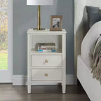 Comodino Comfort Pointe Winsley con 2 cassetti portaoggetti