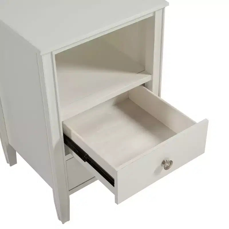 Comodino Comfort Pointe Winsley con 2 cassetti portaoggetti