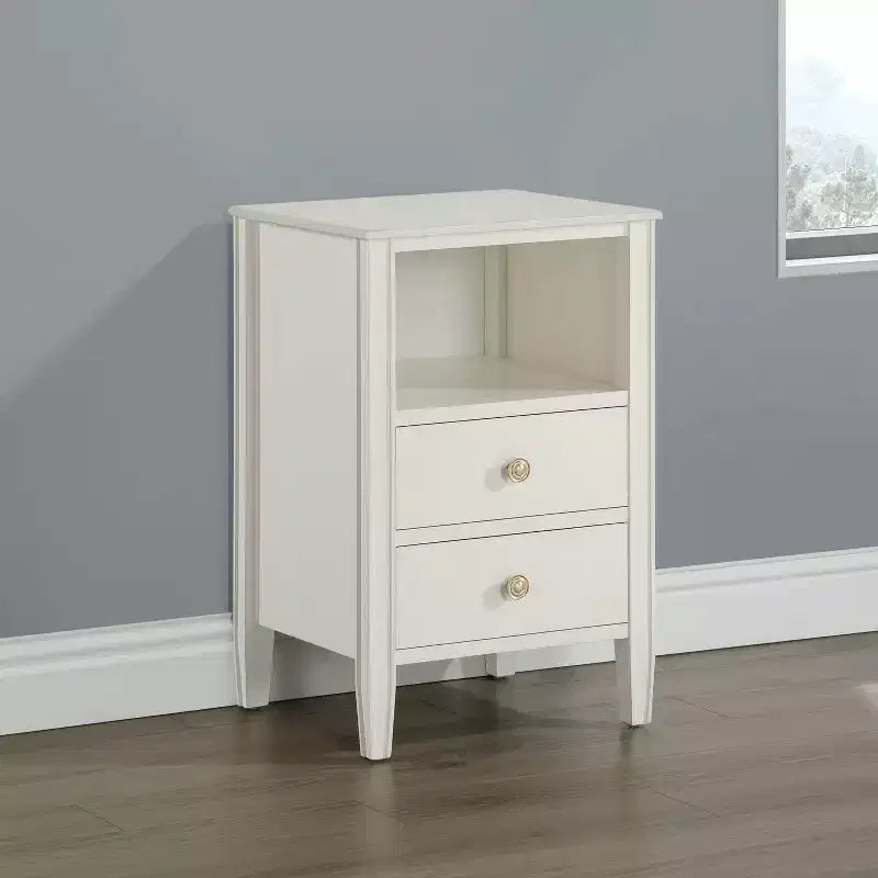 Comodino Comfort Pointe Winsley con 2 cassetti portaoggetti