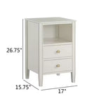 Comodino Comfort Pointe Winsley con 2 cassetti portaoggetti
