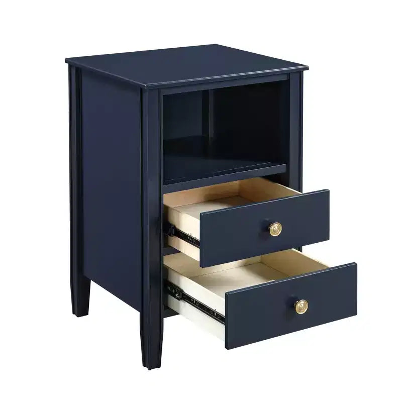 Comodino Comfort Pointe Winsley con 2 cassetti portaoggetti