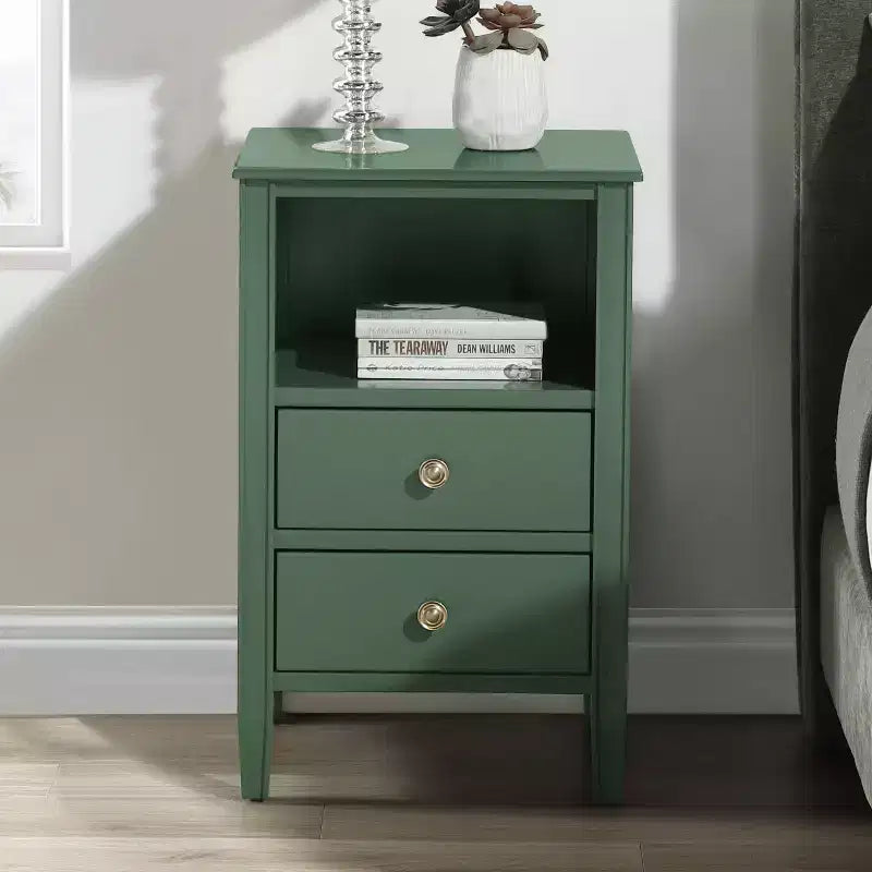 Comodino Comfort Pointe Winsley con 2 cassetti portaoggetti