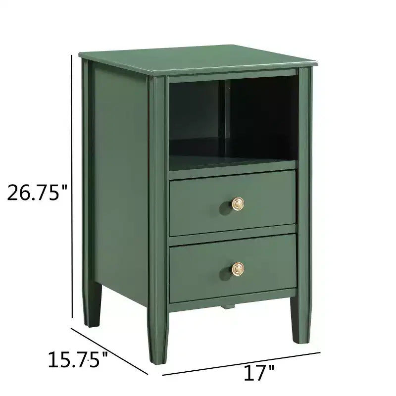 Comodino Comfort Pointe Winsley con 2 cassetti portaoggetti