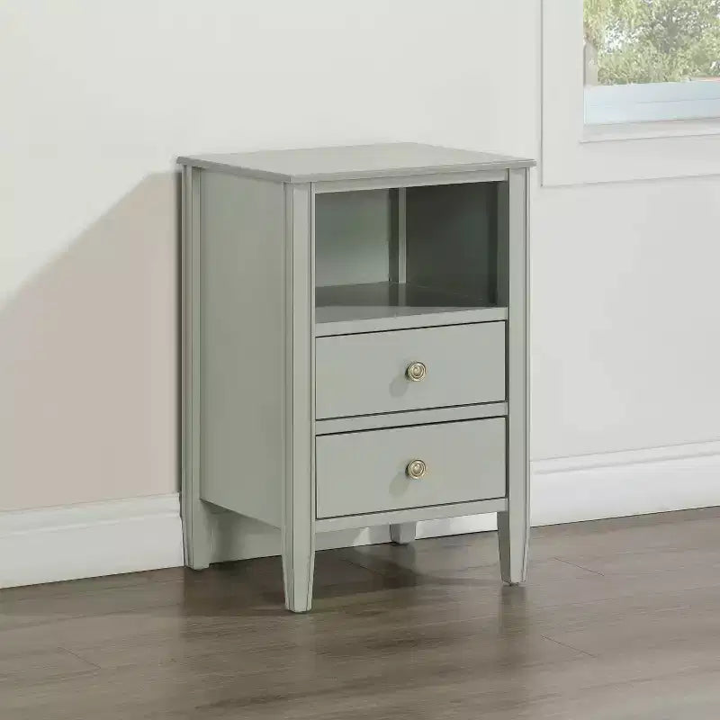 Comodino Comfort Pointe Winsley con 2 cassetti portaoggetti