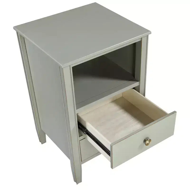 Comodino Comfort Pointe Winsley con 2 cassetti portaoggetti