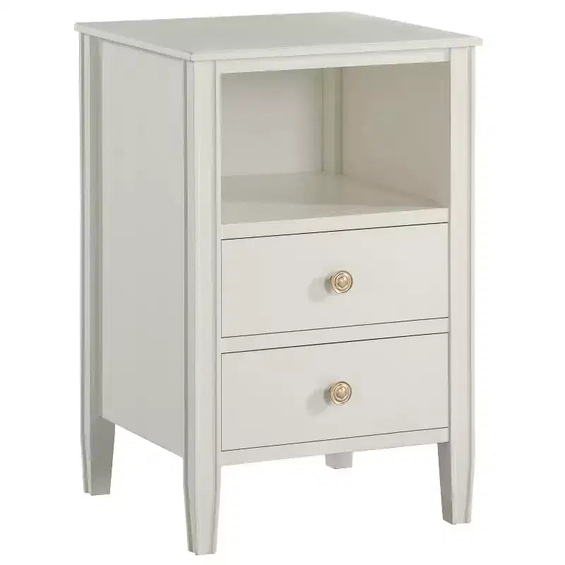 Comodino Comfort Pointe Winsley con 2 cassetti portaoggetti