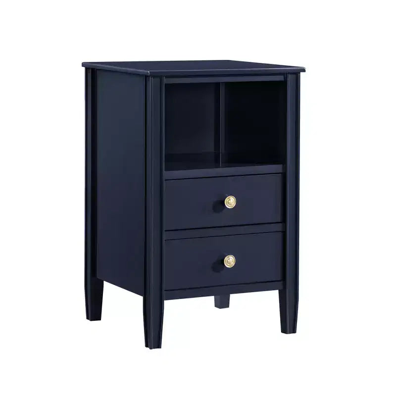 Comodino Comfort Pointe Winsley con 2 cassetti portaoggetti