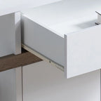 Buffet bianco e tortora scuro, mobile contenitore, in legno, alta qualità e durevole, grande capacità