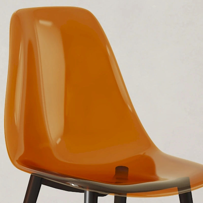 Set di 6 sedie da pranzo moderne minimaliste trasparenti